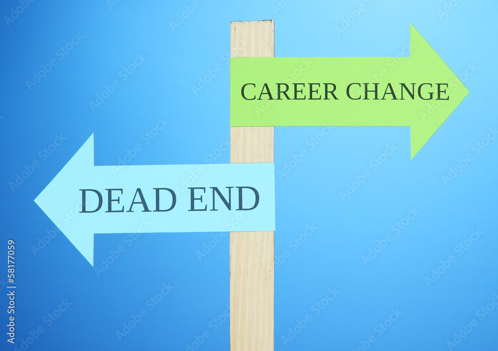 Conceptual  road signs on choice and decisions