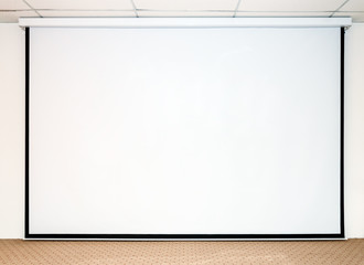 Large white screen