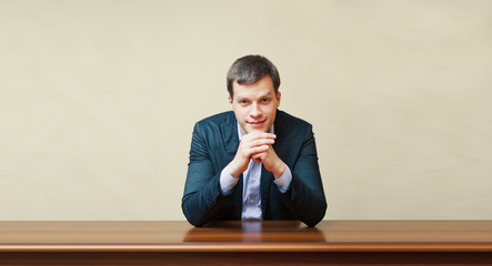 business man on a desk