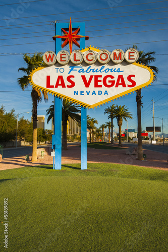 Fotoboard na płycie Witamy w znaku Las Vegas