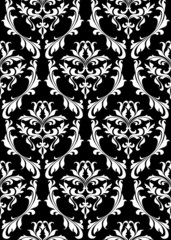 Canvas Print - Damask seamless pattern