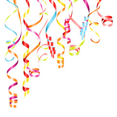 Wall Mural - Streamers Color Party Background