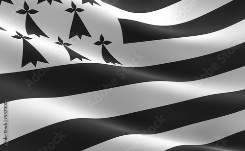 Fotomural  Breton flag