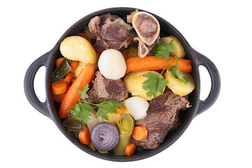 Sticker - beef stew and vegetables