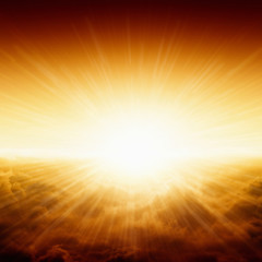 Wall Mural - beautiful sunrise