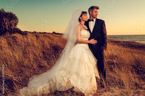 Fototeppich - dream wedding couple (von detailblick-foto)