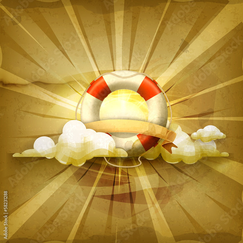 Lifebuoy, old style background