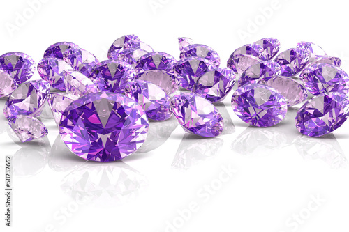 Obraz w ramie amethyst (high resolution 3D image)