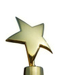 Star award isolated over white background