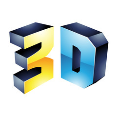 Poster - 3d Display Technology Symbol