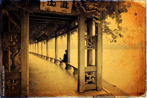 Naklejka samoprzylepna Ogród - hangzhou - Chiny