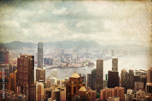 Naklejka samoprzylepna Wyspa Hong Kong