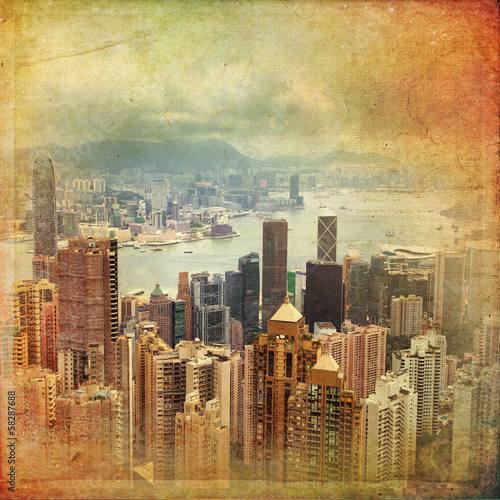 Naklejka samoprzylepna Wyspa Hong Kong