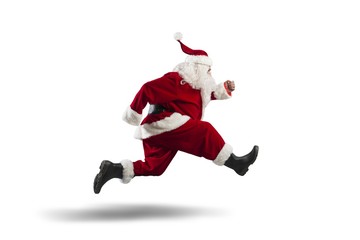 Running Santa Claus