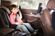 Luxury baby car seat for safety with happy kid