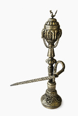 Close-up of an antique hookah