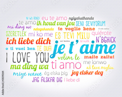 Nuage De Mots Je T Aime Dans Toutes Les Langues Buy This Stock Illustration And Explore Similar Illustrations At Adobe Stock Adobe Stock