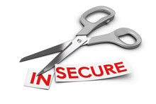 Insecure Vs Secure - Security Concept
