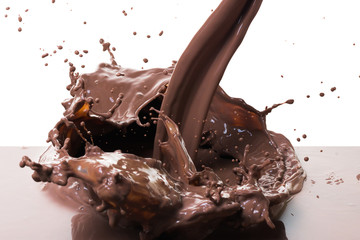 Canvas Print - hot chocolate splash