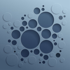 Poster - Abstract background with dark circles