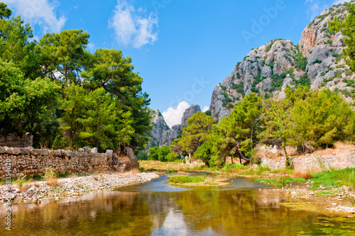 Fotoboard na płycie Piękny górski krajobraz olympos, Turcja