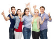 © Syda Productions - group of smiling students showing thumbs up