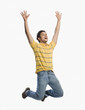 © imagedb.com - Man jumping in excitement