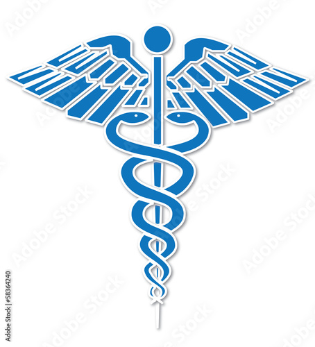 Vecteur Stock Caducée médecine. | Adobe Stock