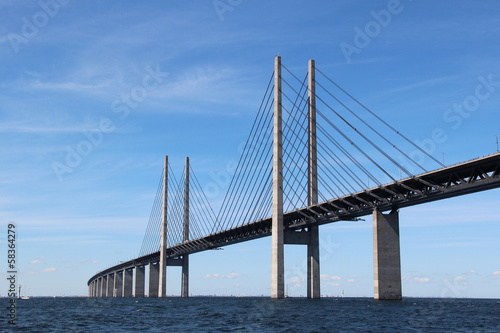 Naklejka nad blat kuchenny Öresund Brücke - Verbindung zwischen Dänemark und Schweden