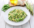 Pea and Asparagus Risotto
