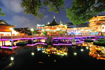 Wall Mural - Shanghai pagoda building