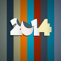 Wall Mural - Vector Happy New Year Background