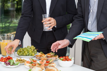 Canvas Print - Business party on the open air