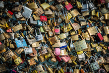 Locks Of Love At Paris Bridge