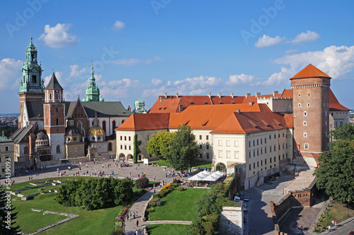 Board z aluminiowym obramowaniem Zamek wawel w krakowie, polska