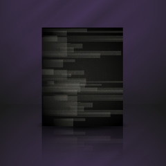 Wall Mural - Abstract Black Rectangle Shapes Background.