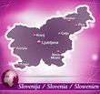 Slowenien Abstrakter Hintergrund in Violett