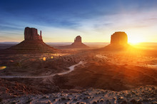 Monument Valley At Sunrise