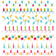© wooster - Christmas light bulbs Set - for design and scrapbook - in vector