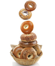 Bagels  On White Background