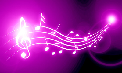 Wall Mural - music background