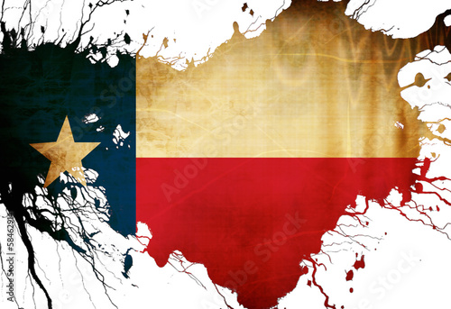 Board z aluminiowym obramowaniem Flaga texan