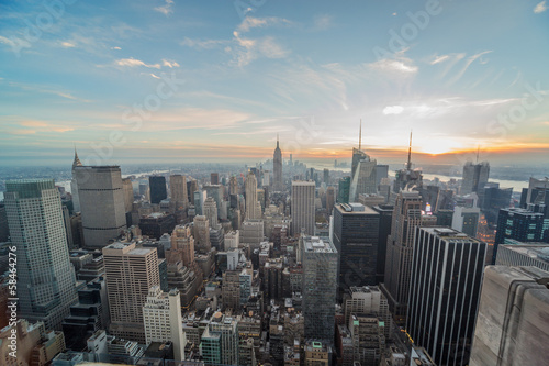 Board z aluminiowym obramowaniem Nowy Jork manhattan budynków drapaczy chmur