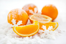 Oranges On The Snow