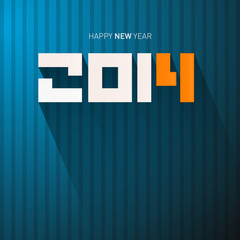 Wall Mural - Vector Happy New Year Background