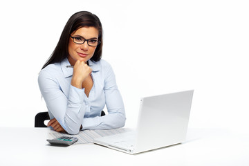 Aufkleber - Beautiful business woman.