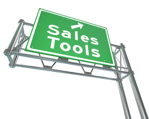 Wall Mural - Sales Tools Road Freeway Sign Selling Techniques