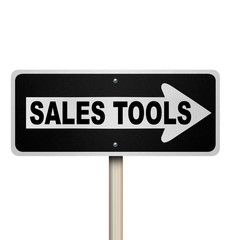 Wall Mural - Sales Tools One Way Road Sign Selling Techniques