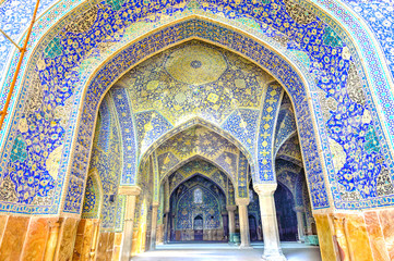 Wall Mural - Imam Mosque viewed from entrance in Isfahan, Iran