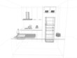 © Suwatchai - abstract sketch design of interior kitchen